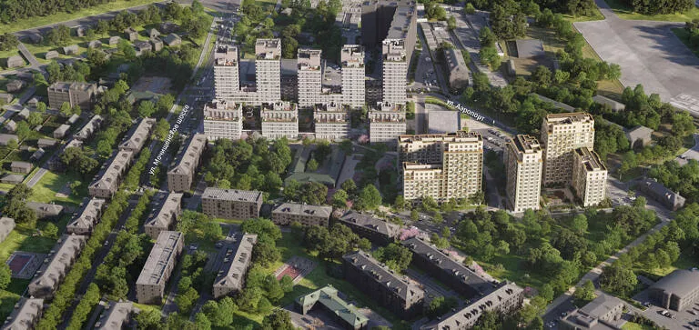 Квартал Авиатор, генплан застройки 2024