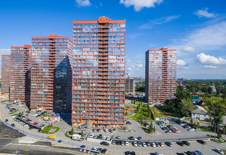 Фасады домов первой очереди