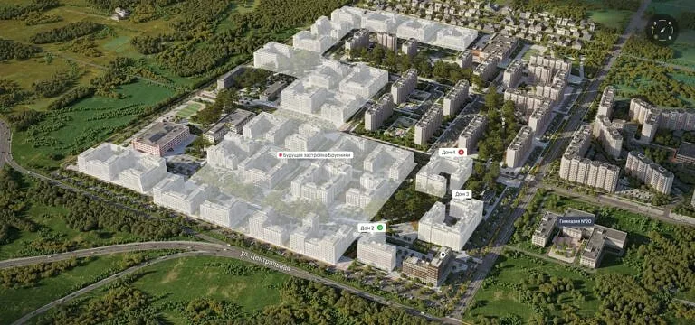 ЖК Пшеница Новосибирск Краснообск, генплан 2024