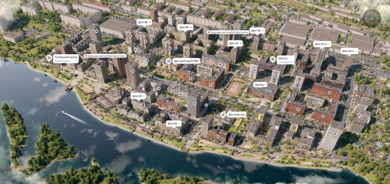 ЖК Европейский берег Новосибирск, мастер-план 2025