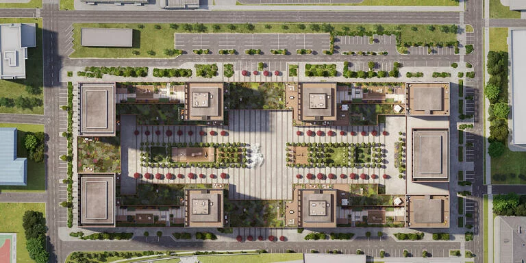 ЖК «Мылзавод», вид сверху