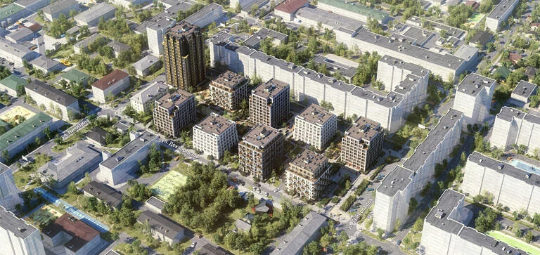 Квартал «На Никитина», генплан застройки