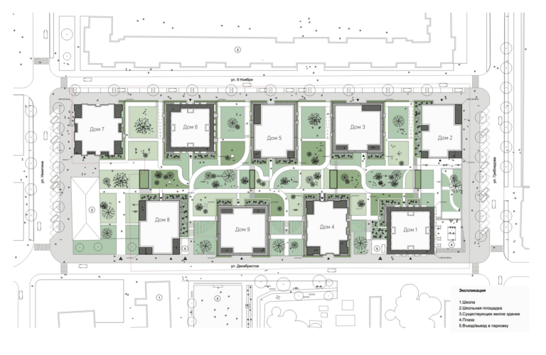 Генплан застройки квартала «На Никитина