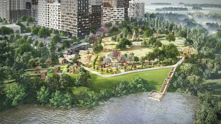 Тайгинский парк, визуализация