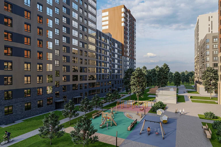 ЖК Тайгинский парк, дом 3 по генплану, визуализация 3