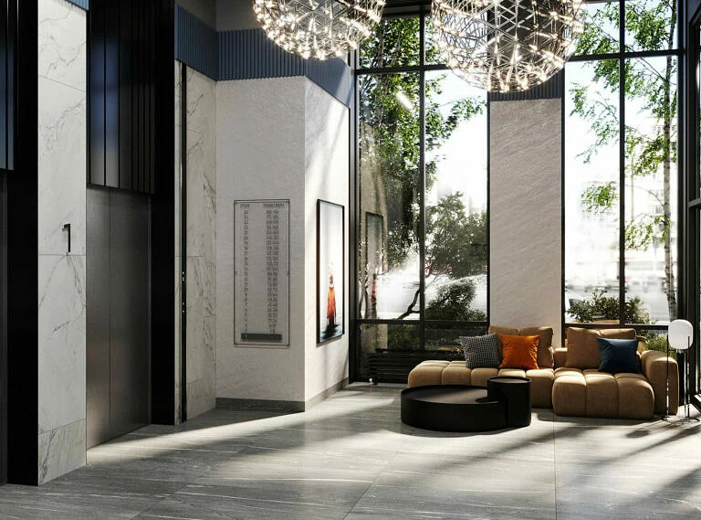 ЖК Салют, визуализация 5, лифтовой холл