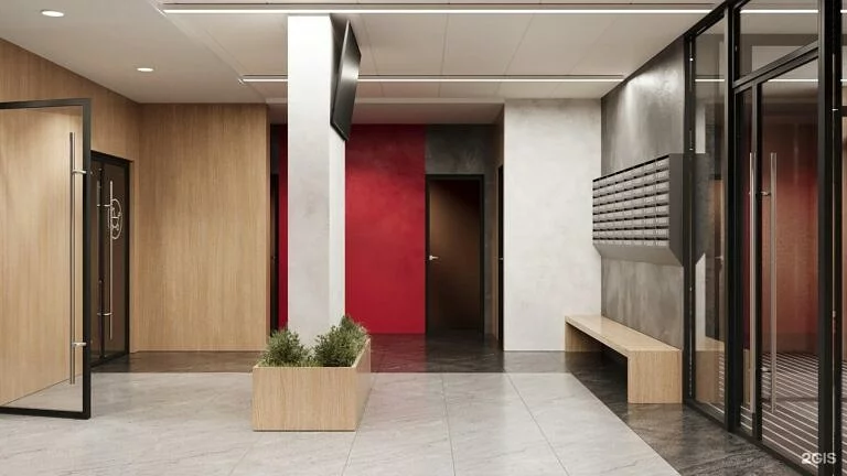 ЖК Рубин, холл первого этажа, визуализация 8