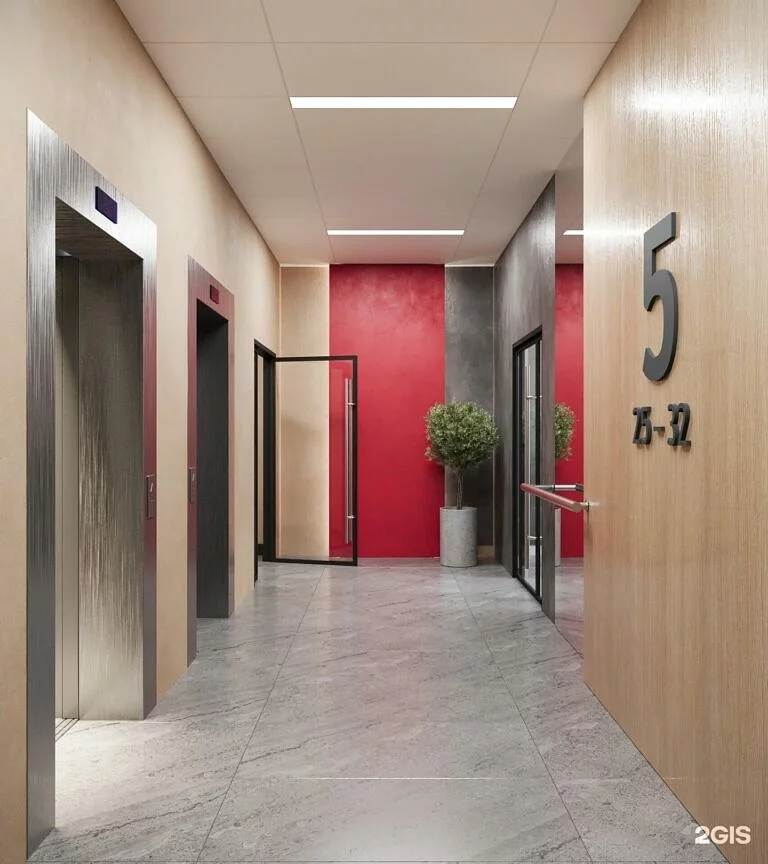 ЖК Рубин, лифтовой холл, визуализация 11