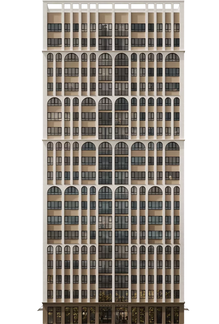 ЖК Balance (Баланс) Новосибирск, арочный фасад