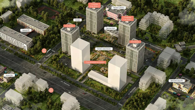 ЖК Balance (Баланс) Новосибирск, генплан-2 2024