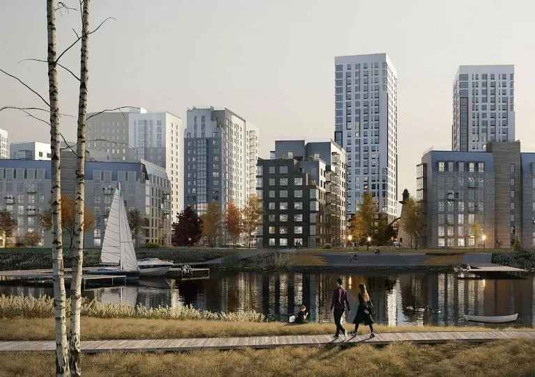 ЖК Скандинавские кварталы Новосибирск, визуализация 3
