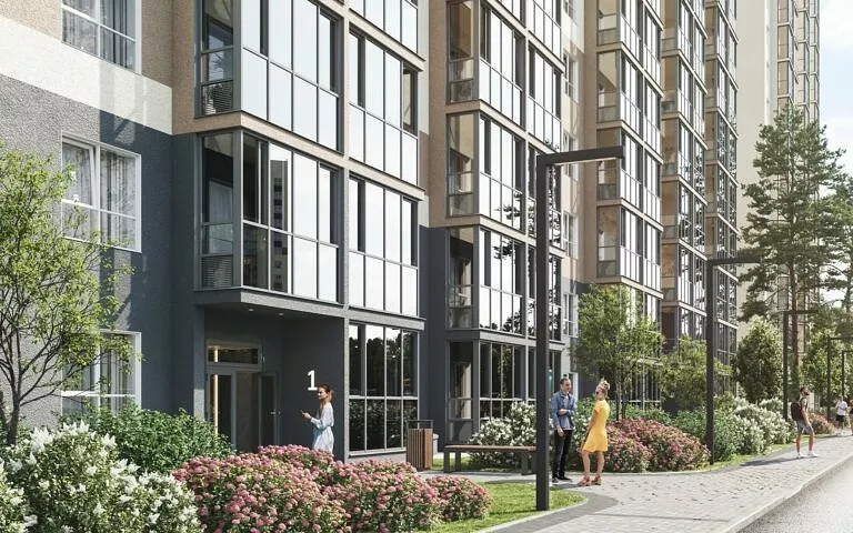 ЖК Квартал Сосновый бор, Кудряши Новосибирск, визуализация 9