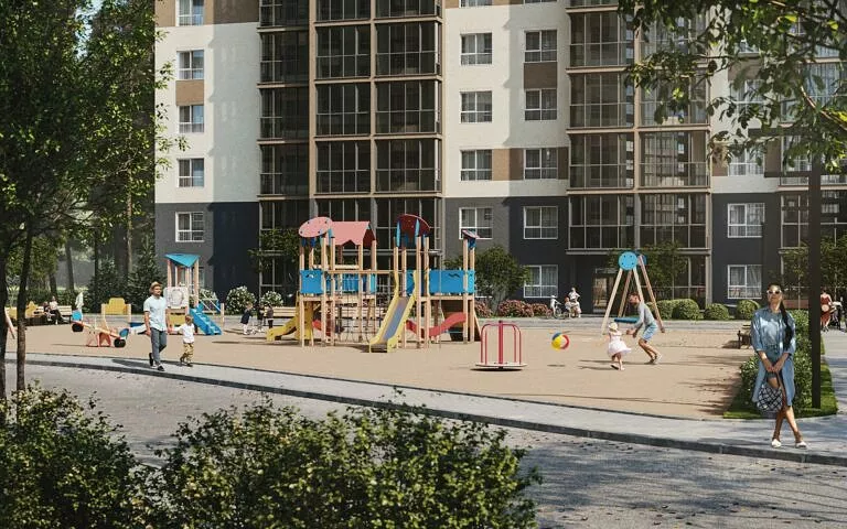 ЖК Квартал Сосновый бор, Кудряши Новосибирск, визуализация 12