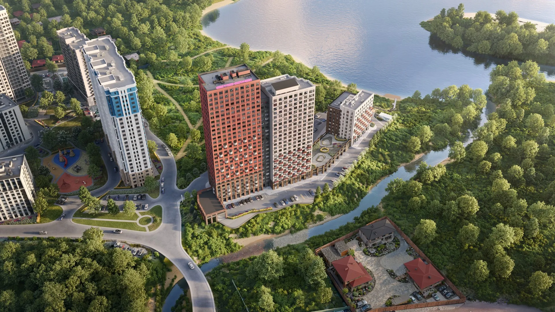 ЖК Страна.Береговая Новосибирск, визуализация 1