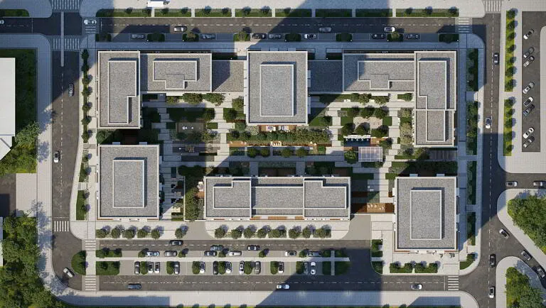 ЖК Город на озере Новосибирск, генплан 1 очереди